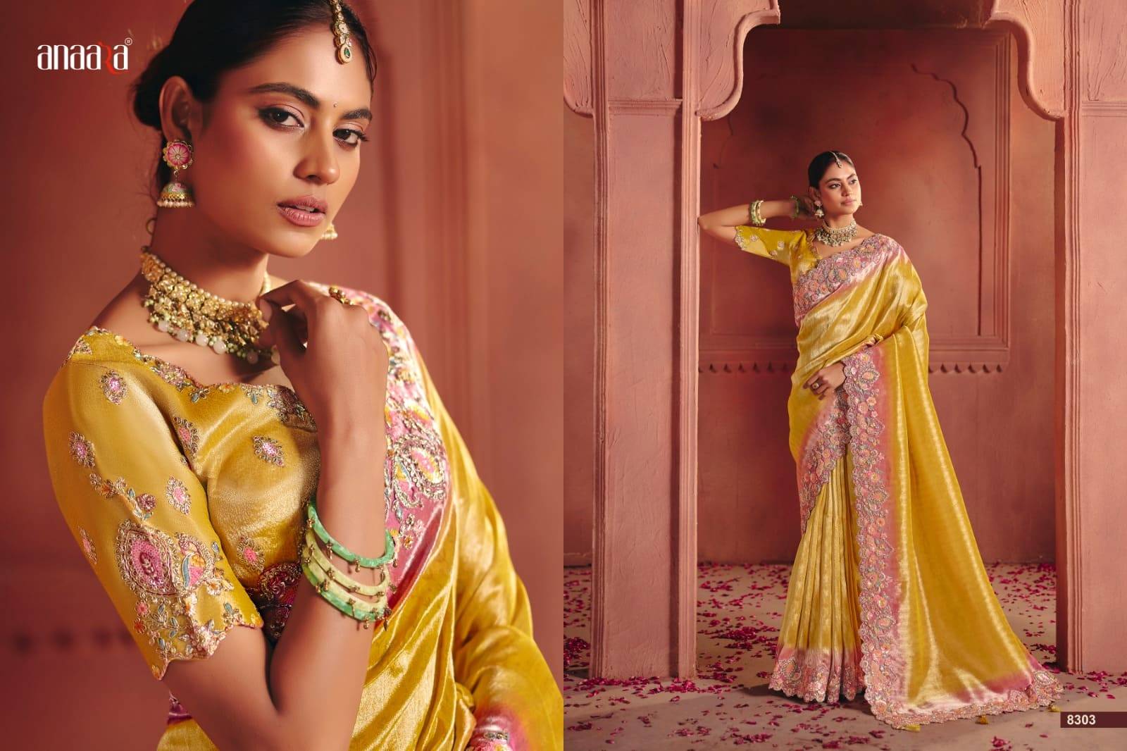 ANAARA 8300 SERIES BY TATHASTU 8301 to 8312 Series Indian Traditional Bridal Wear Collection Beautiful Stylish Fancy Colorful Party Wear & Occasional Wear Silk Sarees At Wholesale Price